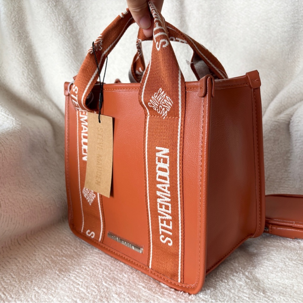 Steve Madden Bwebber Satchel - Whiskey Spice NWT - Picture 1 of 9